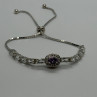 925 Sterling Silver Morganite & Beryl Bracelet