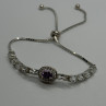 925 Sterling Silver Morganite & Beryl Bracelet