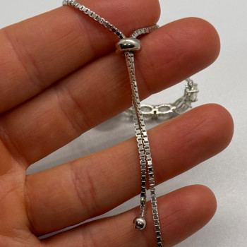 925 Sterling Silver Morganite & Beryl Bracelet