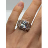 925 Sterling Silver Pink & White CZ Ring Size 7