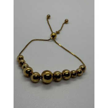 925 STERLING SILVER GOLD PLATED  KA 1772  ITALY  BRACELET