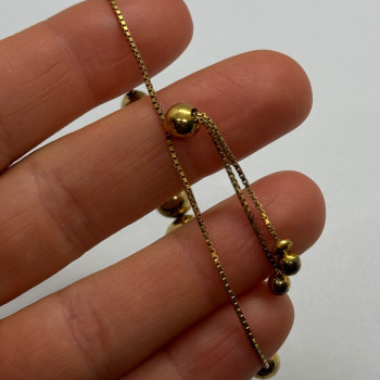 925 Sterling Silver Gold Plated KA 1772 Italy Bracelet