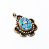925 Sterling Silver Mosaic Opal Pendant