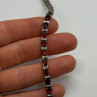 925 Sterling Silver Garnet Bracelet