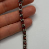 925 Sterling Silver Garnet Bracelet