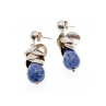 925 Sterling Silver Sodalite Stud Earrings