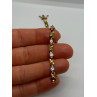 925 STERLING SILVER GOLD PLATED CZ BRACELET