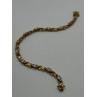 925 STERLING SILVER GOLD PLATED CZ BRACELET
