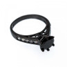 Black 925 Sterling Silver Spinel & CZ Ring Size 9.25