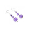 925 Sterling Silver Amethyst Earrings