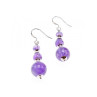 925 Sterling Silver Amethyst Earrings