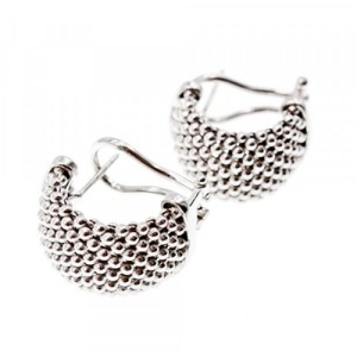 925 Sterling Silver Earrings Italy