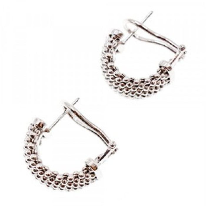 925 Sterling Silver Earrings Italy