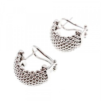 925 Sterling Silver Earrings Italy