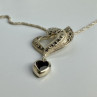 925 Sterling Silver Almandine & Marcasites Chain With Pendant