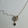925 Sterling Silver Almandine & Marcasites Chain With Pendant