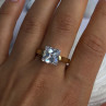 Classy Design 925 Sterling Silver Gold Plated Cz Ring Size 10