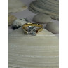 Classy Design 925 Sterling Silver Gold Plated Cz Ring Size 10