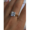 Classy Design 925 Sterling Silver Gold Plated Cz Ring Size 10