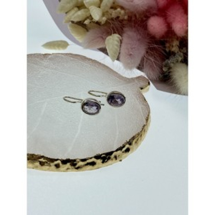 925 Sterling Silver Tourmaline Earrings