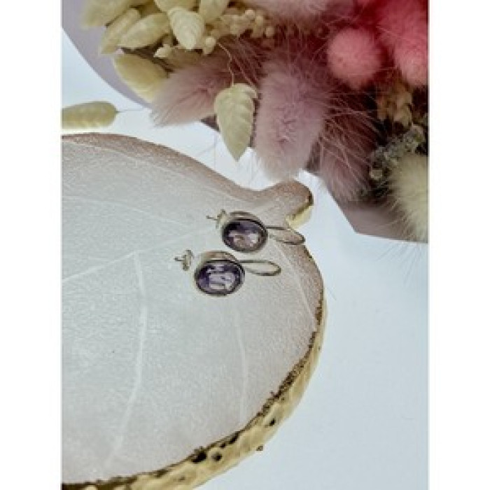 925 Sterling Silver Tourmaline Earrings