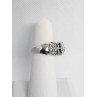 14K WHITE GOLD & DIAMONDS .5ct RING  SIZE 4