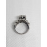 14K WHITE GOLD & DIAMONDS .5ct RING  SIZE 4