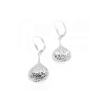 10K WHITE GOLD EARRINGS ITALY