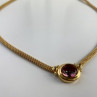 925 Sterling Silver Gold Plated Mystic Topaz Necklace