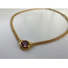 925 Sterling Silver Gold Plated  Mystic Topaz Necklace