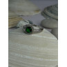 925 Sterling Silver Emerald & Beryl Ring Size 7
