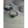925 Sterling Silver Emerald & Beryl Ring Size 7