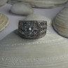 Shiny 925 Sterling Silver Cz Ring Size 11