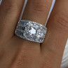 Shiny 925 Sterling Silver Cz Ring Size 11