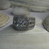 Shiny 925 Sterling Silver Cz Ring Size 11
