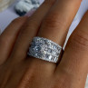 Shiny 925 Sterling Silver Cz Ring Size 11