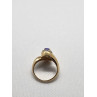 14K YELLOW GOLD TANZANITE & DIAMONDS RING  SIZE 5