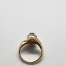 14K Yellow Gold Tanzanite & Diamonds Ring Size 5
