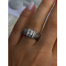 Dyadema Italy 925 Sterling Silver Cz Ring Size 9