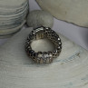 Dyadema Italy 925 Sterling Silver Cz Ring Size 9