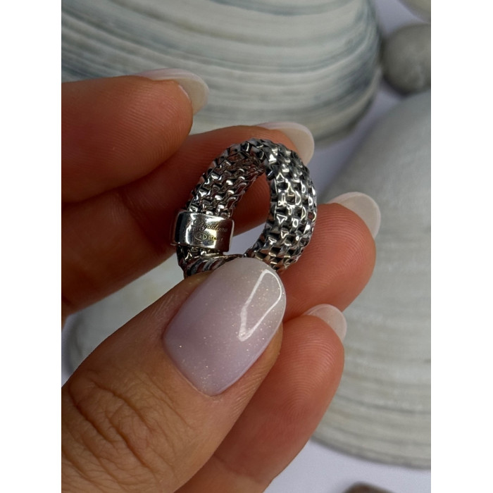 Dyadema Italy 925 Sterling Silver Cz Ring Size 9