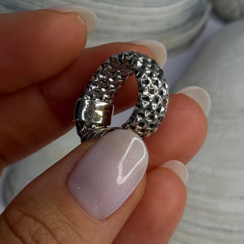 Dyadema Italy 925 Sterling Silver Cz Ring Size 9