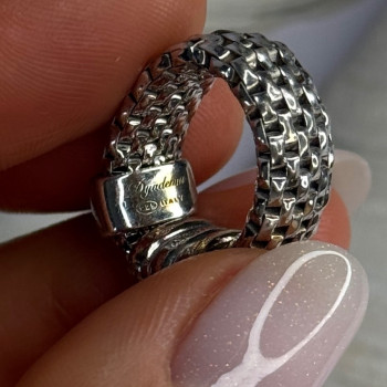 Dyadema Italy 925 Sterling Silver Cz Ring Size 9