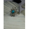 925 Sterling Silver Turquoise Ring Size 8