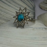 925 Sterling Silver Turquoise Ring Size 8