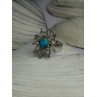 925 Sterling Silver Turquoise Ring Size 8