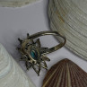 925 Sterling Silver Turquoise Ring Size 8