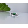 925 Sterling Silver Green CZ 