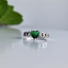925 Sterling Silver Green CZ 