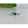 925 Sterling Silver Green CZ 